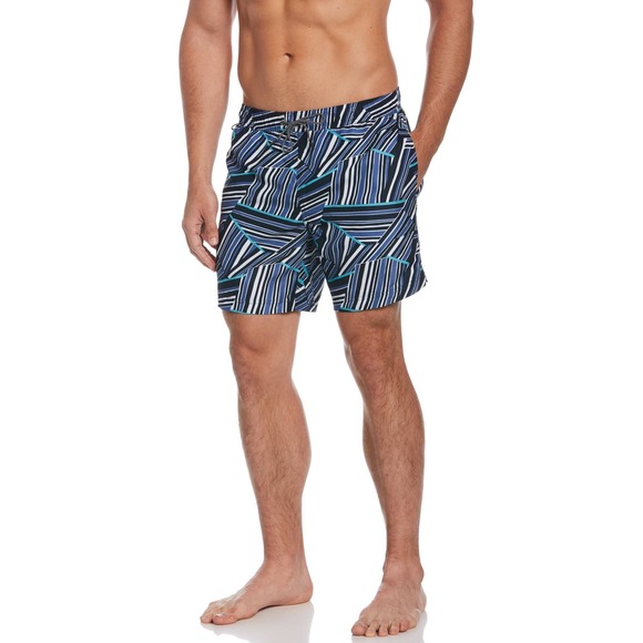 Perry Ellis Abstract Triangle Print Swim Shorts Size Large * men950 - Picture 2 of 3